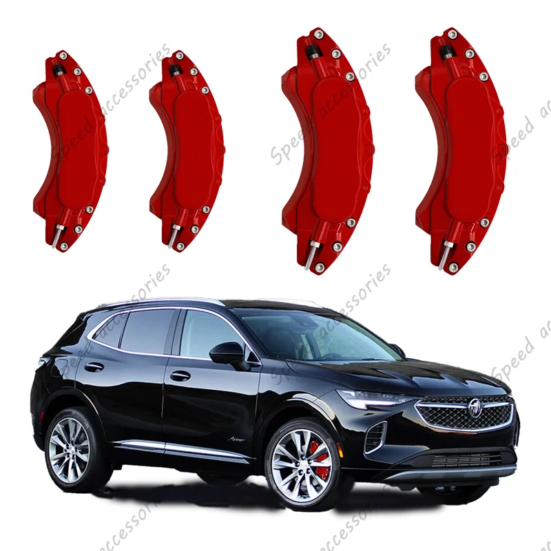 

Caliper Covers Aluminum Type Red Yellow Blue for Buick Enclave, Encore, Envision, Regal, verano (2 front+2rear)