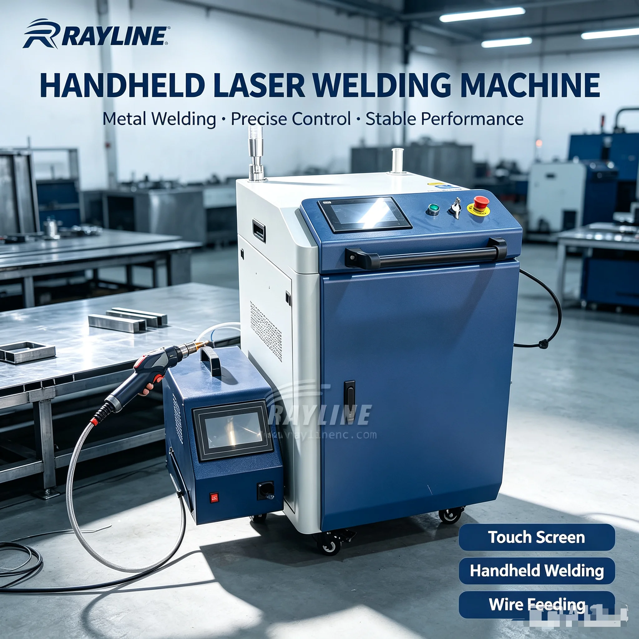 1000-3000W Laser Welding Machine Handheld Laser Welding Cutting Cleaning Water-cooling Laser Welder Metal Stainless