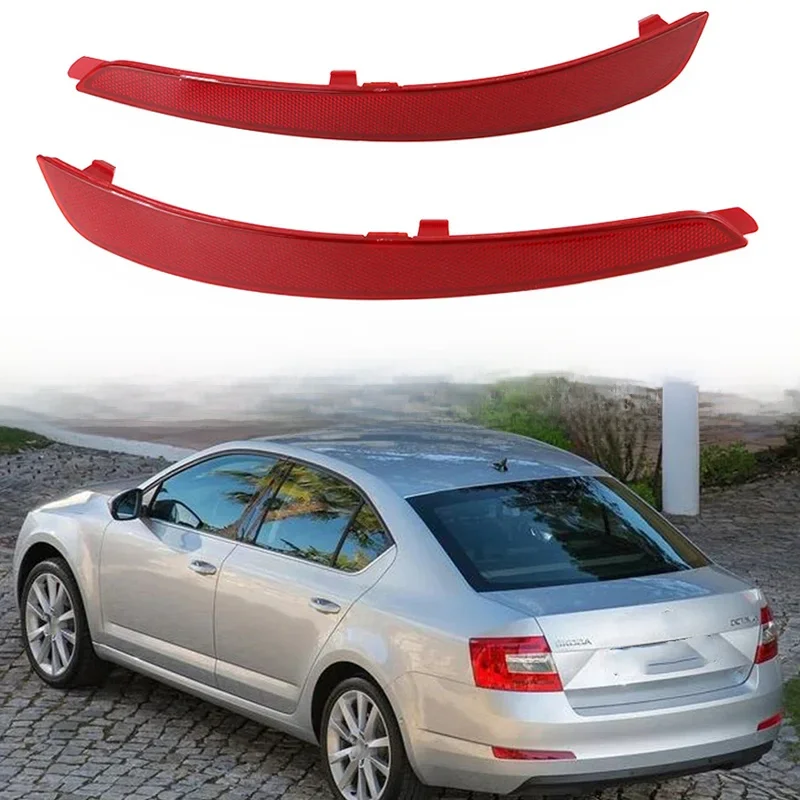 Światło odblaskowe tylnego zderzaka do Skody Octavia 5E A7 Sedan 2013 2014 2015 2016 2017 Car-Styling 5E 5945105   5E 5945106 — zdjęcie 2