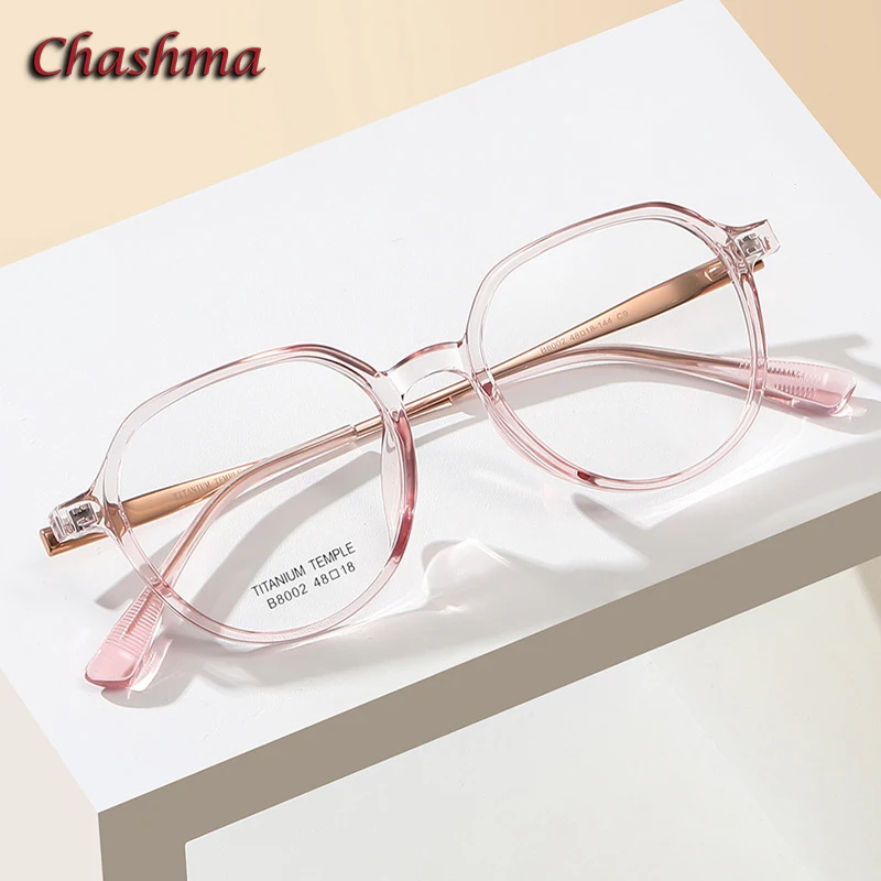 Chashma Prescription Glasses Women Fashion Round Optical TR90 Titanium Light Eyeglasses Frames Men Eyewear Recipe Spectacles