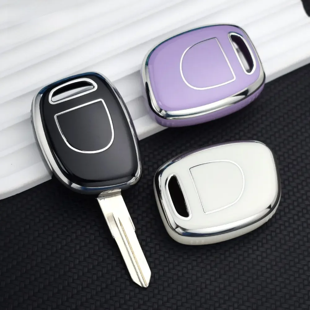 Capa tpu para chave de carro, capa para renault twingo clio kangoo master sem chip, proteção para