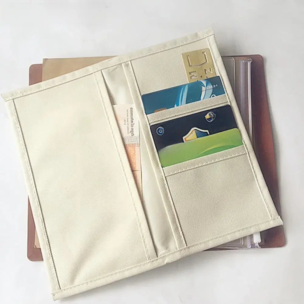 Notatnik podróżny Kieszonka z tkaniny Oxford Kieszonka do przechowywania 4 rozmiary Spiralna torba na karty pamiętnika ze skóry bydlęcej Otrzymaj kieszeń Gorąca wyprzedaż — zdjęcie 2