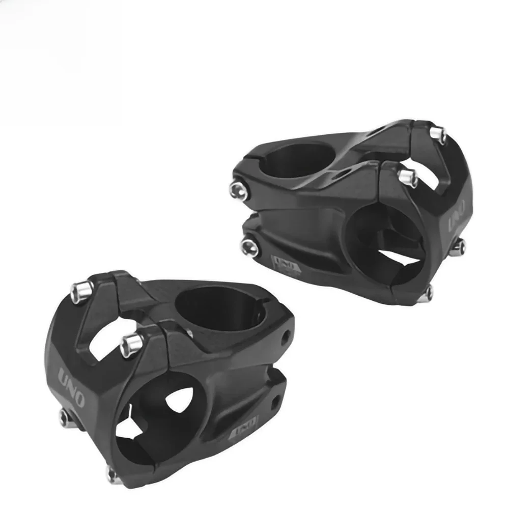 AliExpress NONE UNO MTB Mountain Bike Stem 35mm Clamp 0 Degree Bicycle Stem 35/45mm Short Bar Riser High-Strength Handlebar Extender