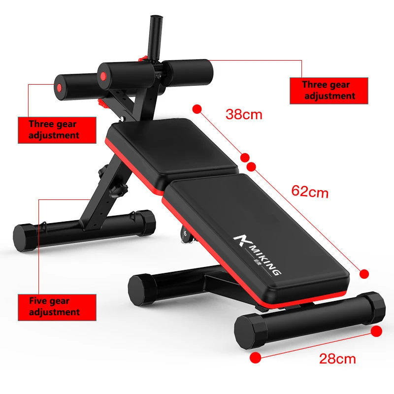 Supine Board Foldable Abdominal Muscle Board Multifunctional Abdominal Chair Home Fitness Equipment Training Gym Abdominal Chair