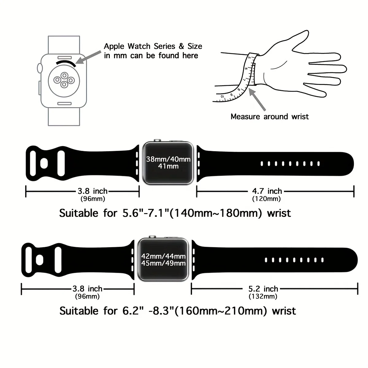 Correa para Apple Watch, pulsera de silicona grabada, 45mm, 44mm, 42mm, 41mm, 40mm, 49mm, 38mm, iwatch series 9, 7, se, 6, 8, 5, 4, 3, ultra 2