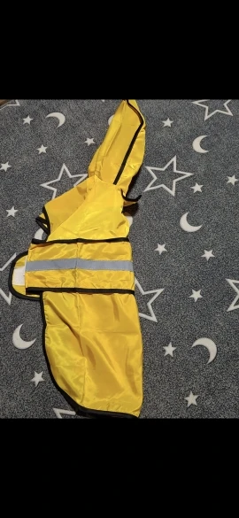 Customer review photo for Waterproof Dog Raincoat — Adjustable, Windproof & Hooded