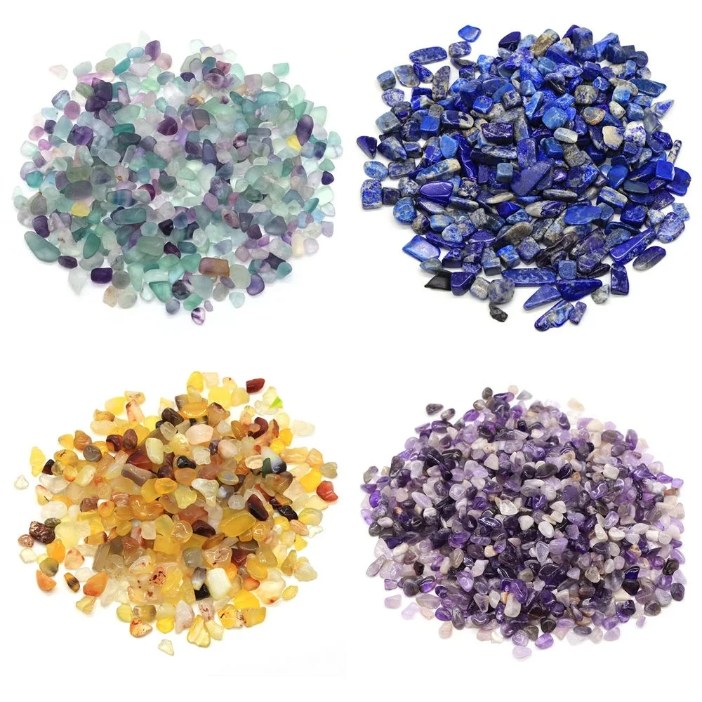 AliExpress NONE Natural Stones Gravel Crystals Chip Quartz Ore Minerals Reiki Healing Agates Landscape Specimen Home Aquarium Fish Tank Decorati