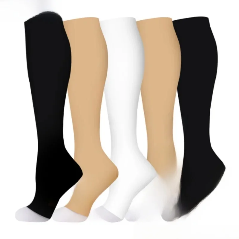 AliExpress NONE 10 Styles Compression Stocking Prevent Calf Varicose Veins Soreness Pressure Cycling Professional Leg Support Nurse  Women Socks