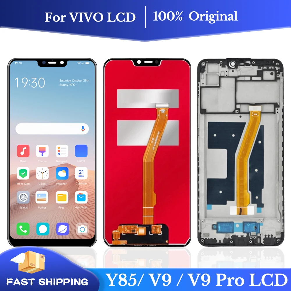 6.3'' OEM For VIVO Y85 / V9 Youth LCD Display Touch Screen Digiziter Assembly For VIVO V9 Pro 1723 LCD With Frame Replacement