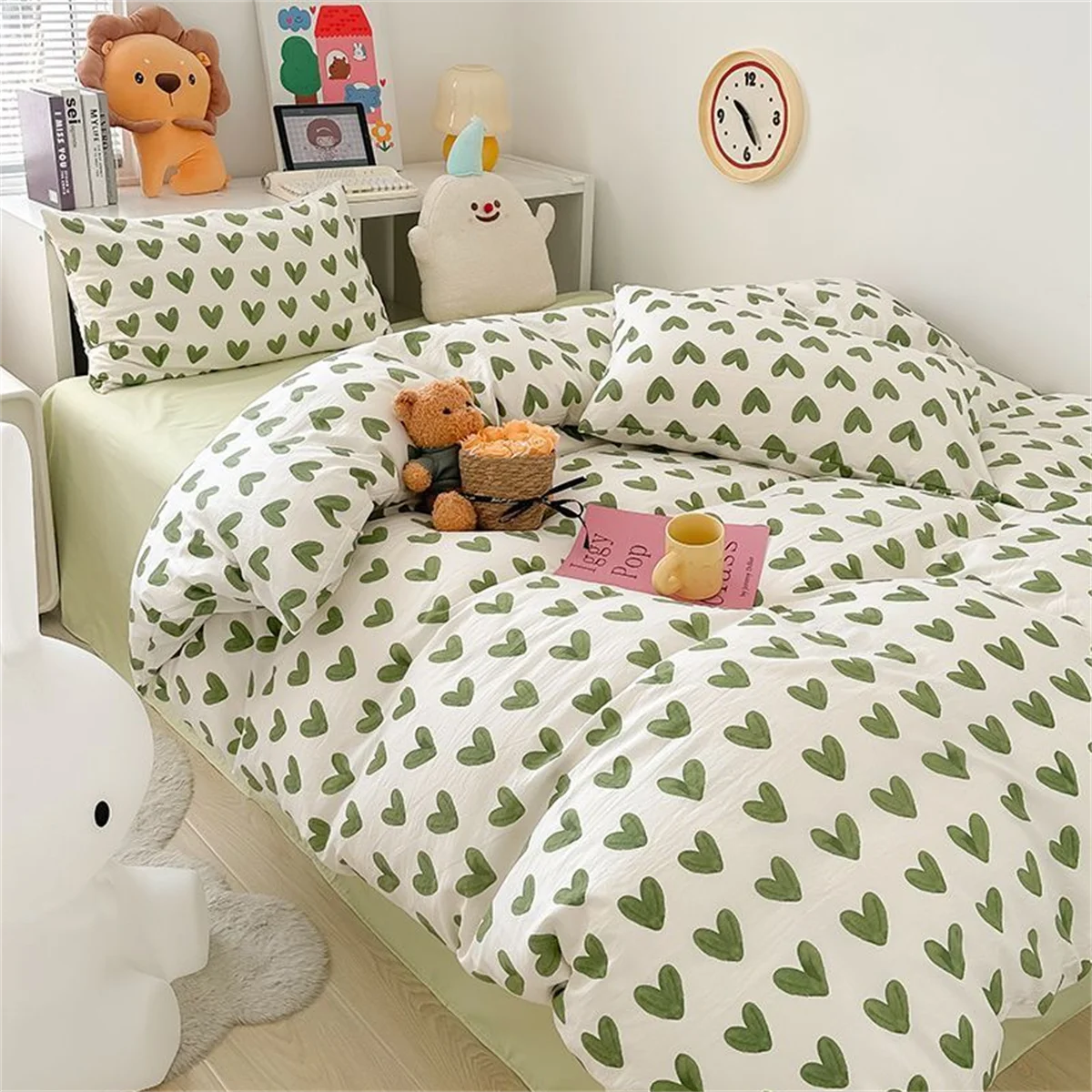 White Black Milk Cow Bedding Set Single Twin Full Queen Size Duvet Cover Set Boys Girls 150x200 Flat Sheet Pillowcase Bed Linen