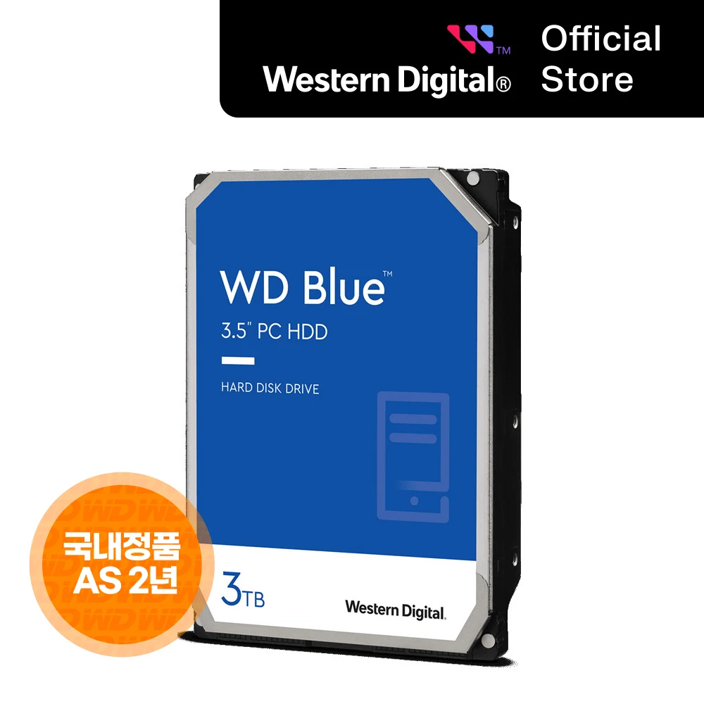 [WD Korea General version] WD BLUE 3TB hard disk WD30EZAX domestic genuine AS 2 years (domestic same day sent)