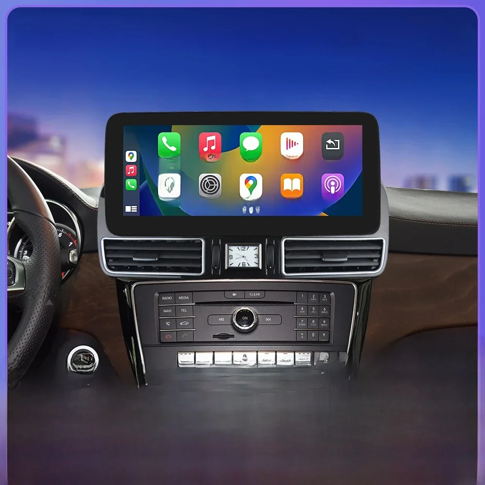 Linux Touchscreen-Autoradio für Mercedes Benz GLE GLS 2016–2018 GPS mit Carplay Android Auto Airplay Mirroring Auto-Player
