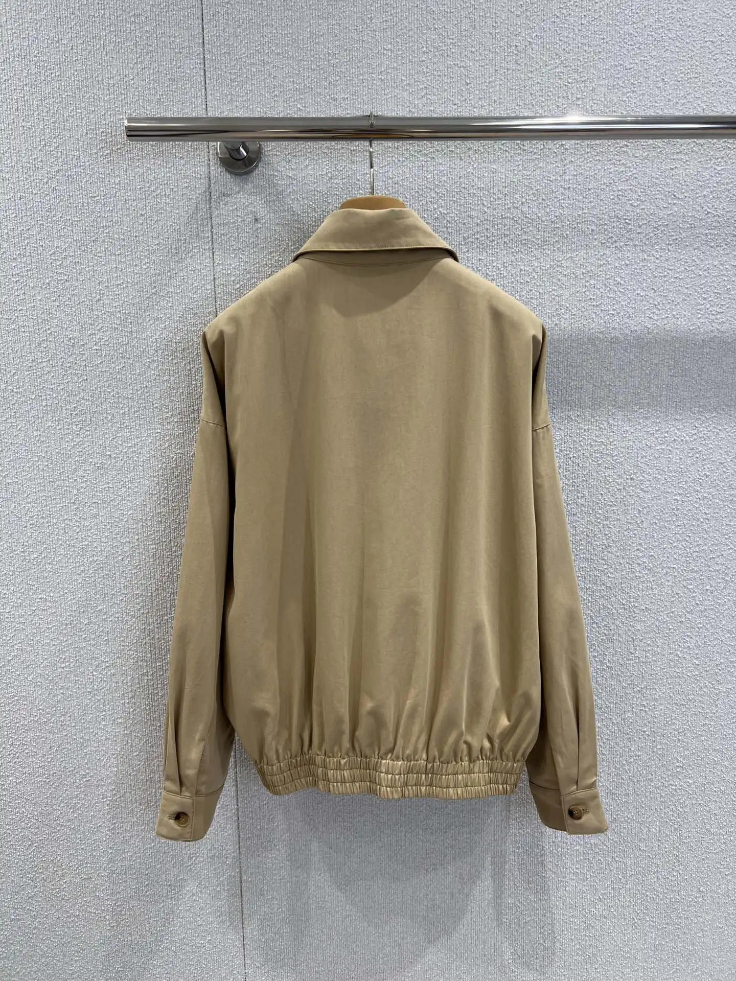

2025 Spring and Autumn New Collar Jacket College Style Embroidered Twill Cotton Cowboy Material WYY-67
