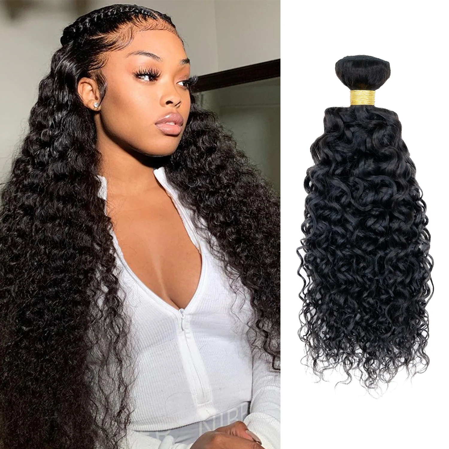 Starlet 100% cabello humano virgen, paquete brasileño sin procesar, tejido de cabello Jerry Curl Natural (10 " - 28")
