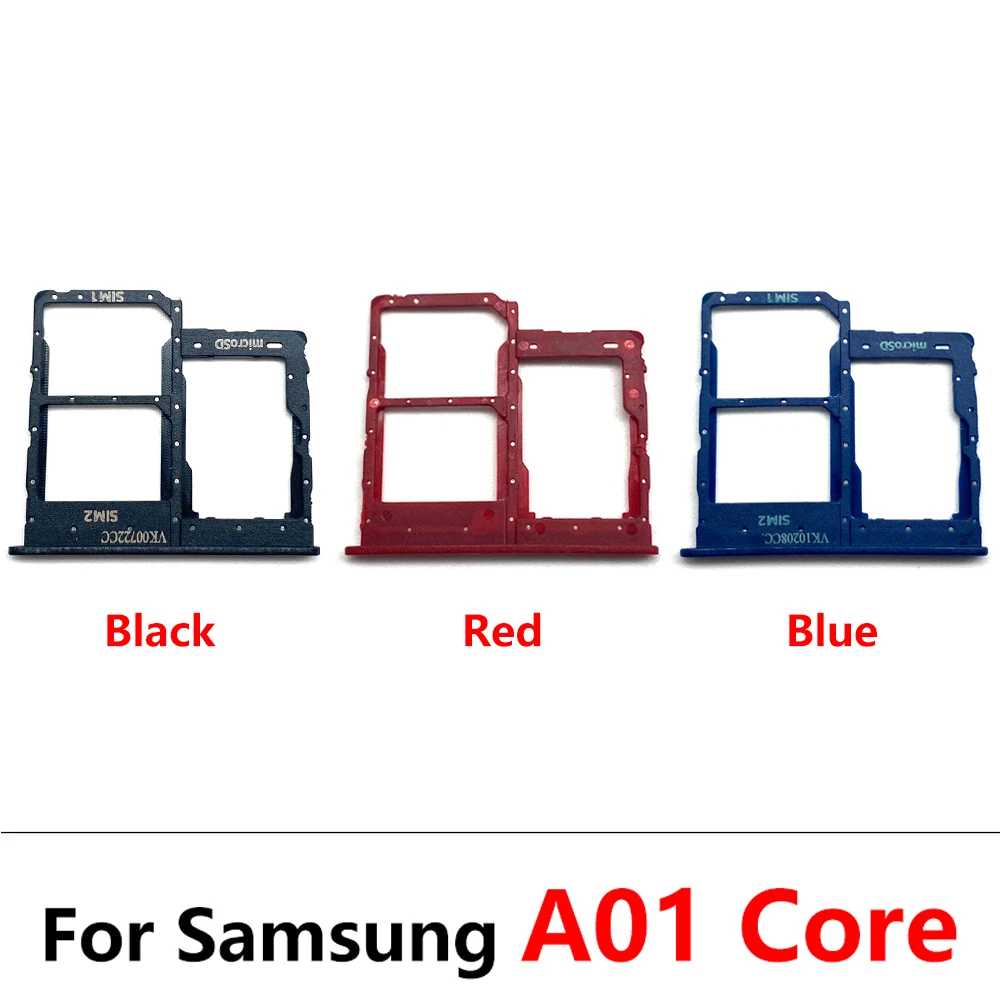 50Pcs, Dual SIM Card Slot SD Card Tray Holder Adapter For Samsung A01 A11 A12 A02 A02s A03s A03 Core A04 A04s A04E