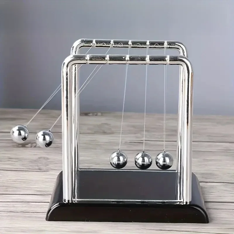 Newton's Cradle Balance Boule en acier Fournitures d'enseignement Physique Science Pendule Jouets de bureau Soulagement du stress Cadeaux Décoration de la maison