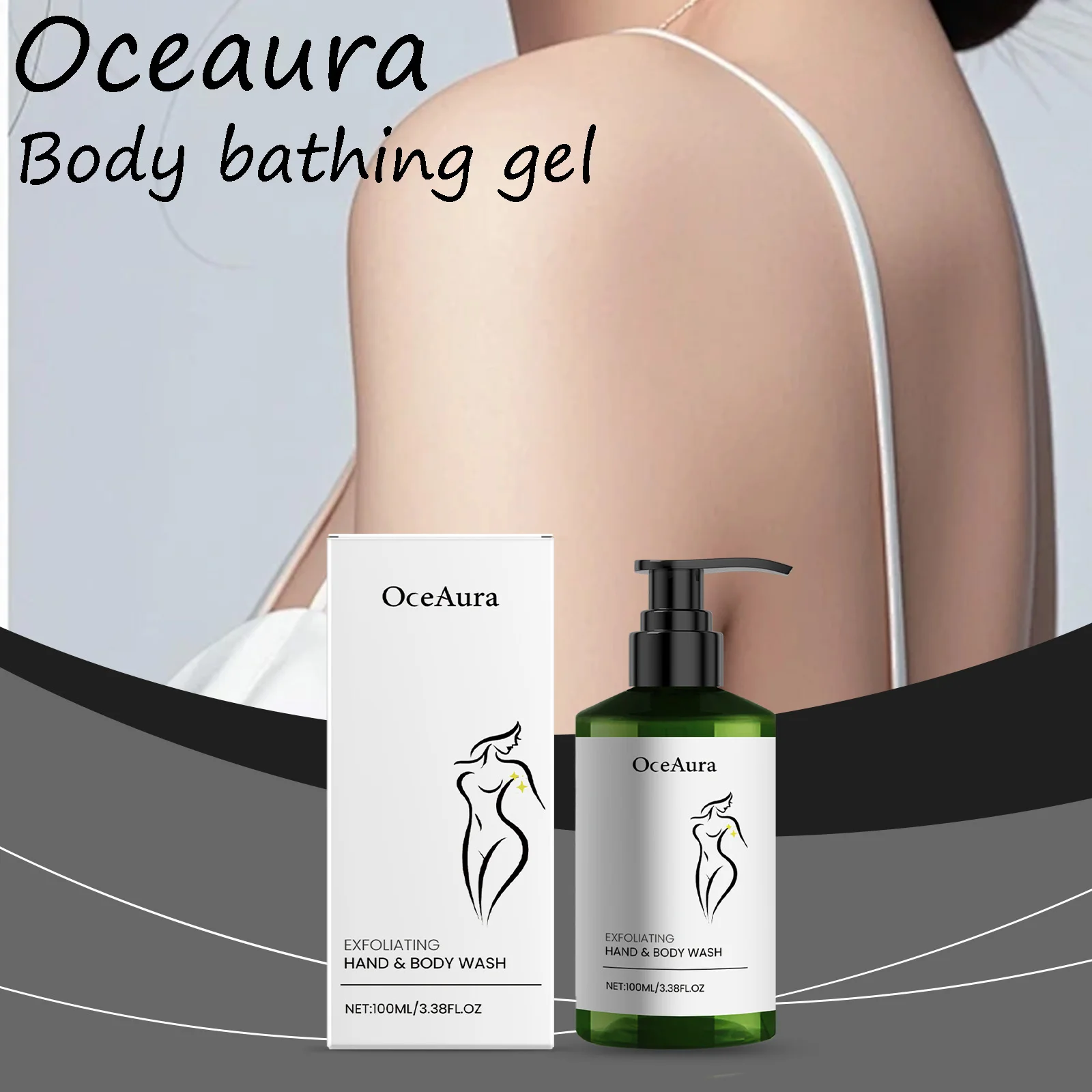 

Oceaura Body Bathing Gel Gentle Remove Dead Skin Moisturizing Oil Control Refreshing Body Enhance Smoothness Soften Body Cleaner