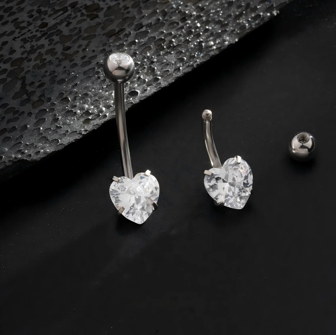 Kolczyki do pępka z tytanu G23 – Body Jewelry Implant Grade recenzja i cena