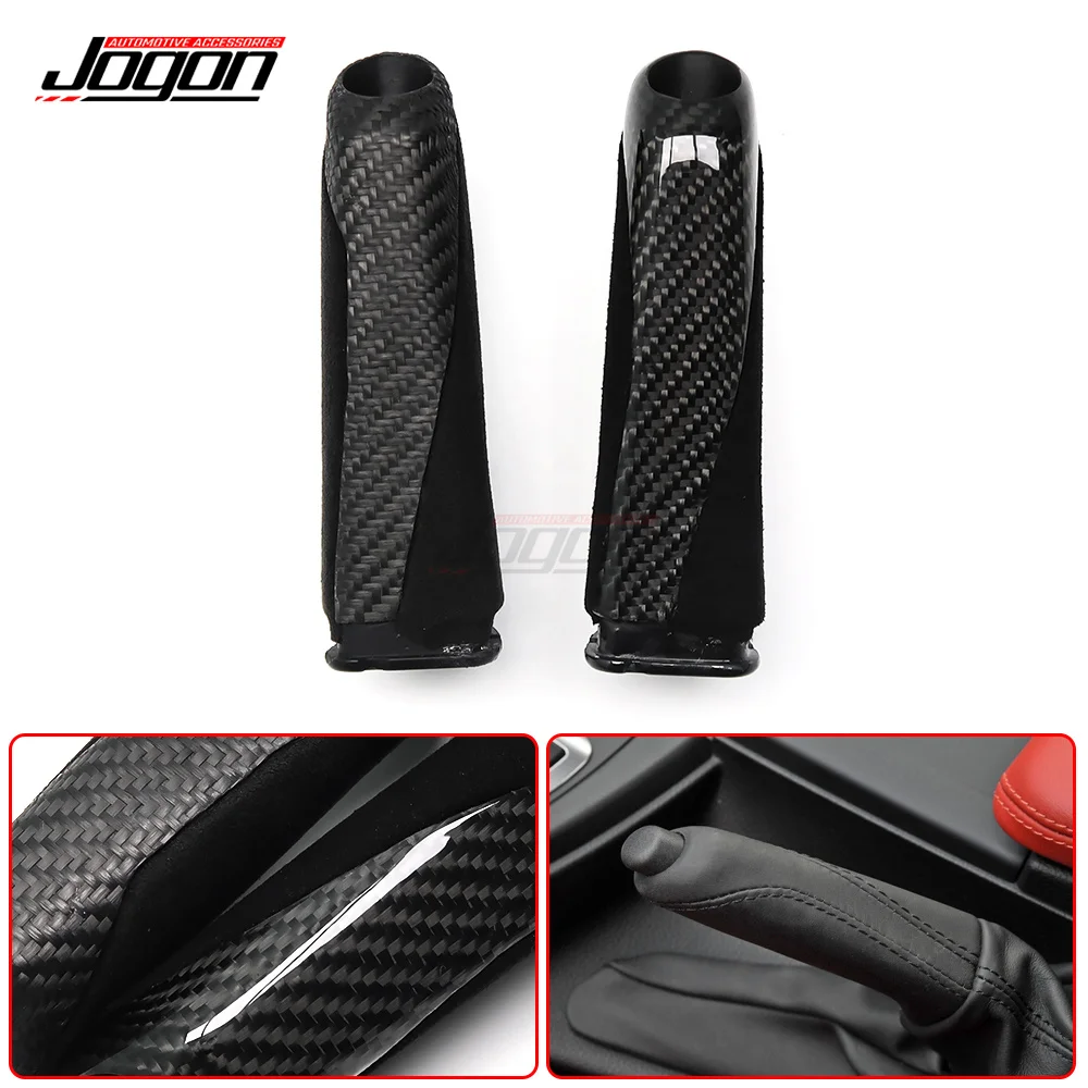 Leather Gears Handbrake Cover Auto Interior Accessories For BMW F30 F32 F80 F82 F83 2014-2018 LHD Replace Handle Sleeve