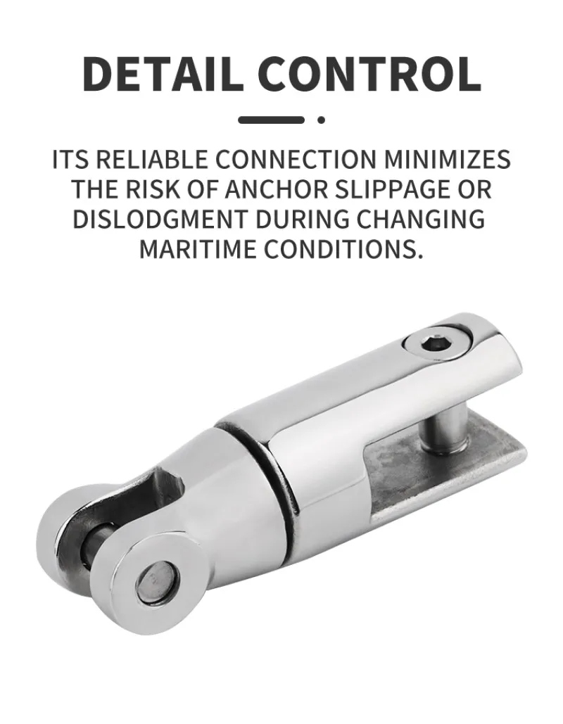 

Boat Anchor Swivel Chain Connector Double Mooring Connector Tool Marine Handware for 6‑8mm Chain
