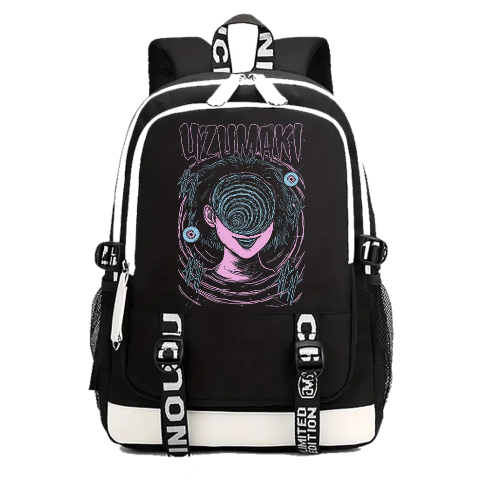 Junji Ito Uzumaki Backpack Men Women Boys Girls  School Bag for Teenager Laptop Horror Anime Backpack for Fans Gift