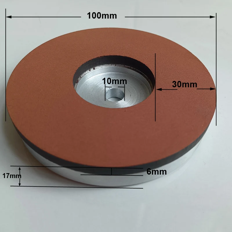 4” Inch Diamond Grinding Wheel 100*30*6*10 Hole For Tungsten Steel/Scissors/Hard Steel Parts/Glass Rough Polishing Disc