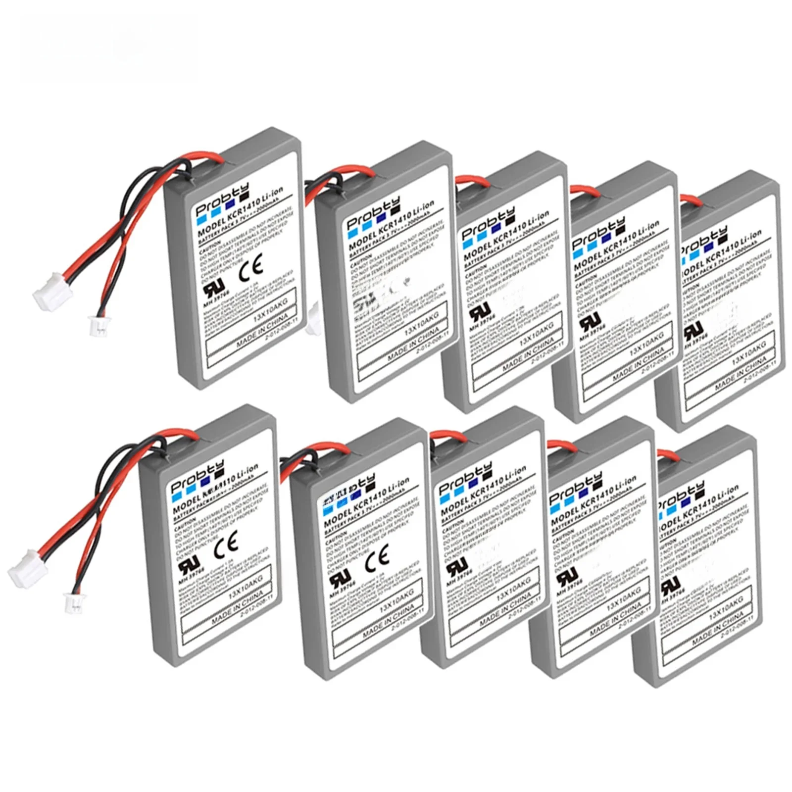 10 szt. baterii 2000mAh do kontrolera bezprzewodowego Sony PS4, PS4 Pro/Slim CUH-ZCT1E CUH-ZCT1U CUH-ZCT2 lub CUH-ZCT2U - bateria zamienna — zdjęcie produktu 7