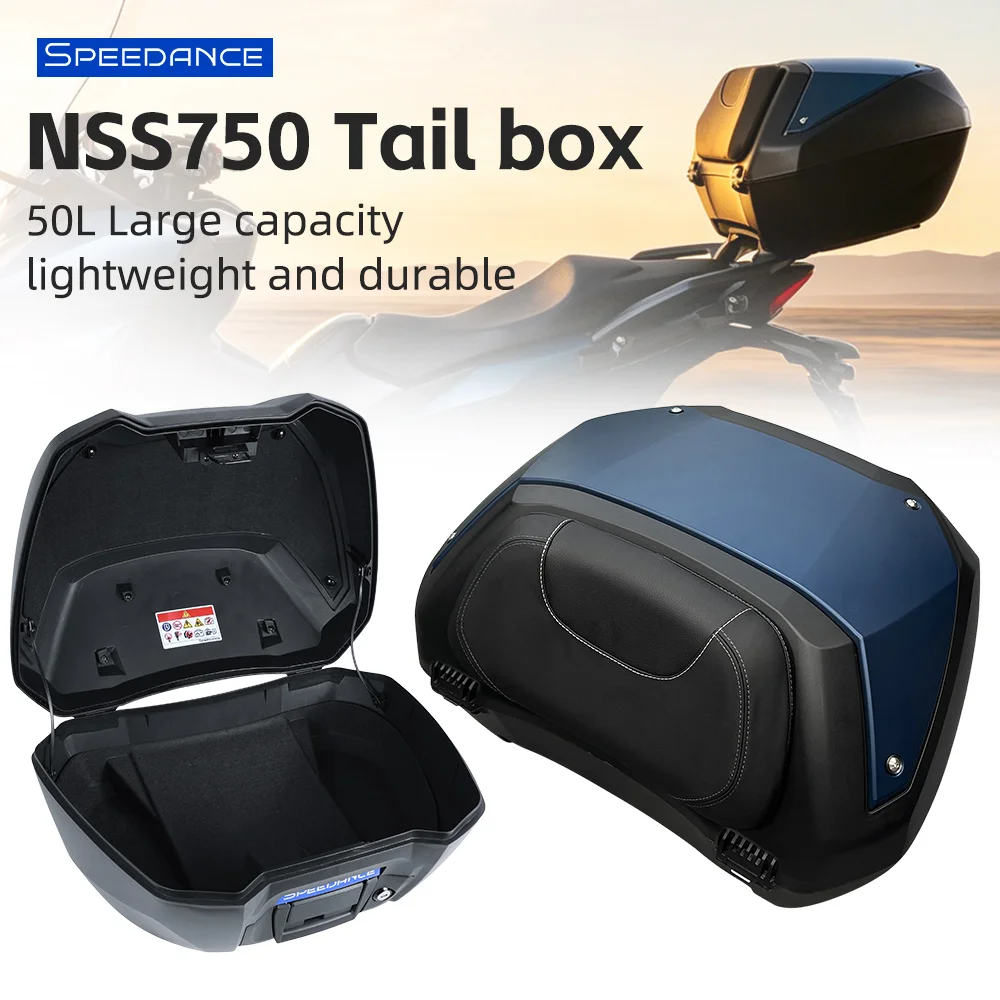 SPD 50L Large-Capacity Motorcycle Top case Luggage Box-Durable Dustproof Motorcycle Tail Boxes Motorbike Trunk for Honda NSS750