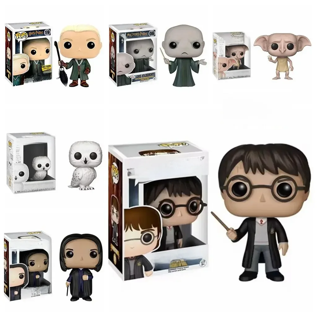 Prix Rock-bottom Funko Pop Harries Potters 01 # 05 # 06 # 19 # 75 # 76 # Snape Malfoy Dobby Hedwig figurine en PVC modèle à collectionner jouets