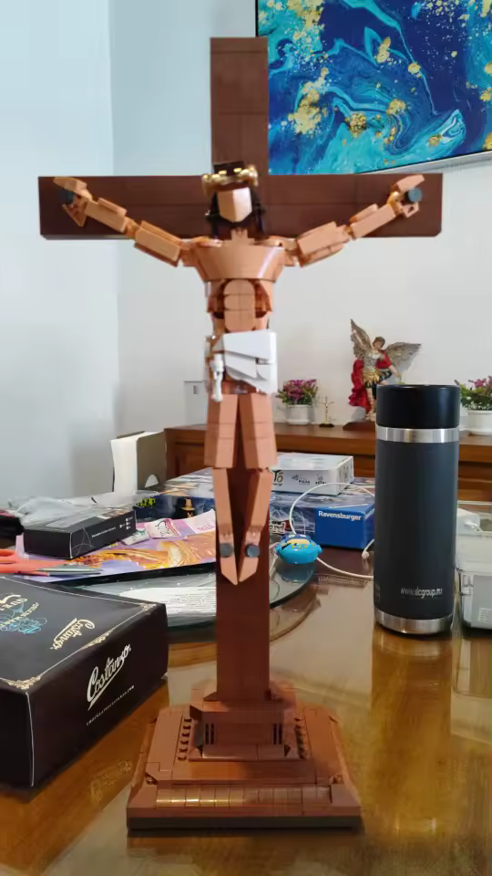 Kundenbild Jesus am Kreuz Klemmbaustein-Set