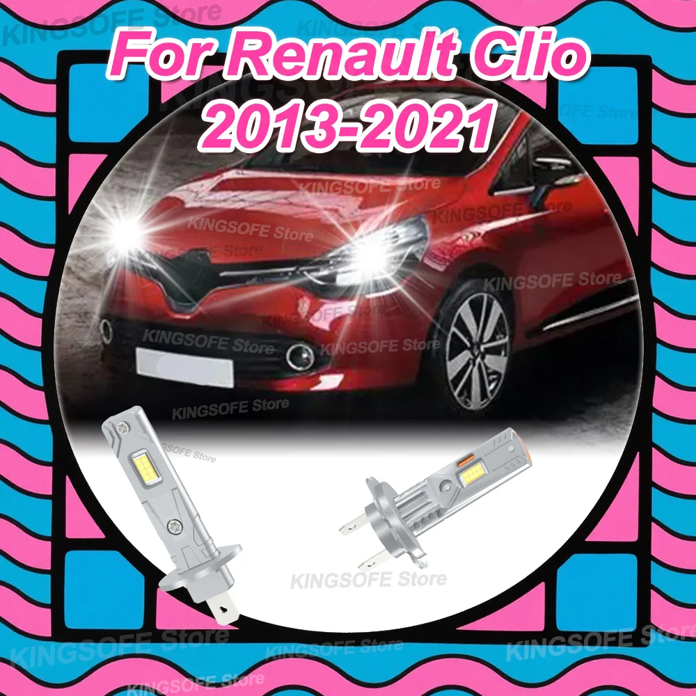 

Светодиодные фары 30000LM, лампы для фар Plug & Play, 12 В для Renault Clio 2013 2014 2015 2016 2017 2018 2019 2020 2021