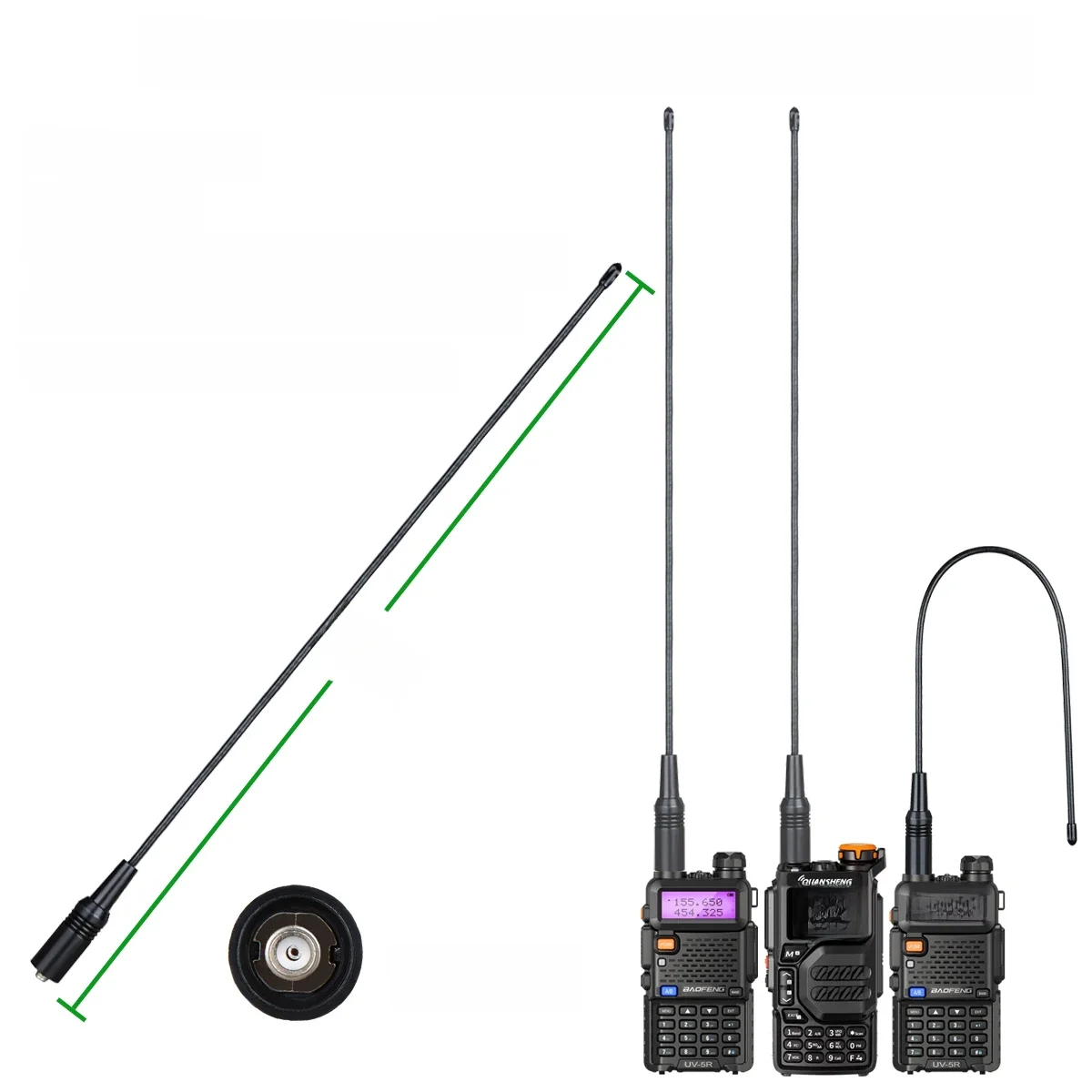 Antena walkie-talkie Quansheng UV-K5 NA-771 SMA-F UHF VHF 136 ~ 174 Mhz 400 ~ 470Mhz dwukierunkowy Raido Talki Walki dla UV-5R BAOFENG — zdjęcie 2