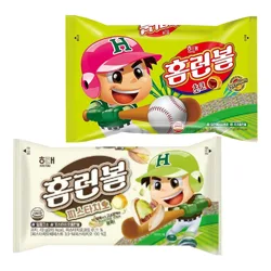 홈런볼 피스타치오 43g 1개+홈런볼 초코 128g 1개