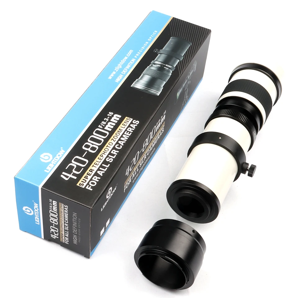 Lightdow 超望遠マニュアルズームレンズ 420-800mm F8.3-16 T2 リング