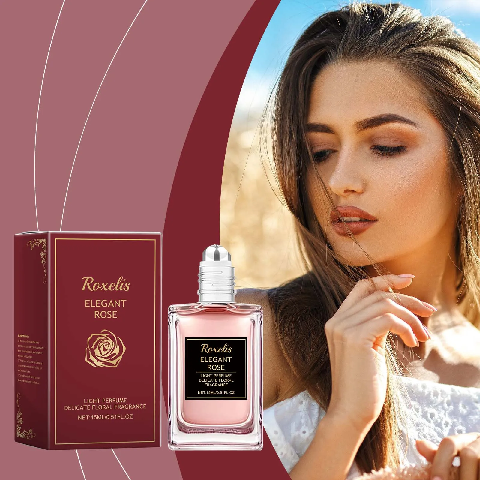 عطر زيت الورد المزاج السلس تعزيز جو الأزواج المحسن انتشار سحر طويل الأمد الأزهار فرمون جذب العطور