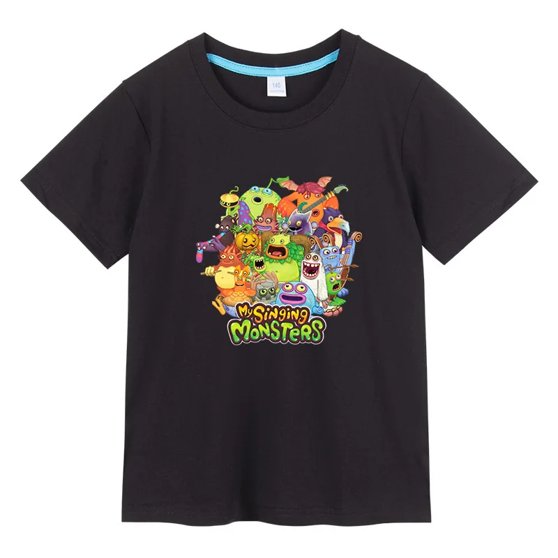 My singing monsters Kids T-shirt 100% Cotton Boy Girl Short Sleeve T Shirts Summer Children Casual Clothing Unisex Tops Vest Tee