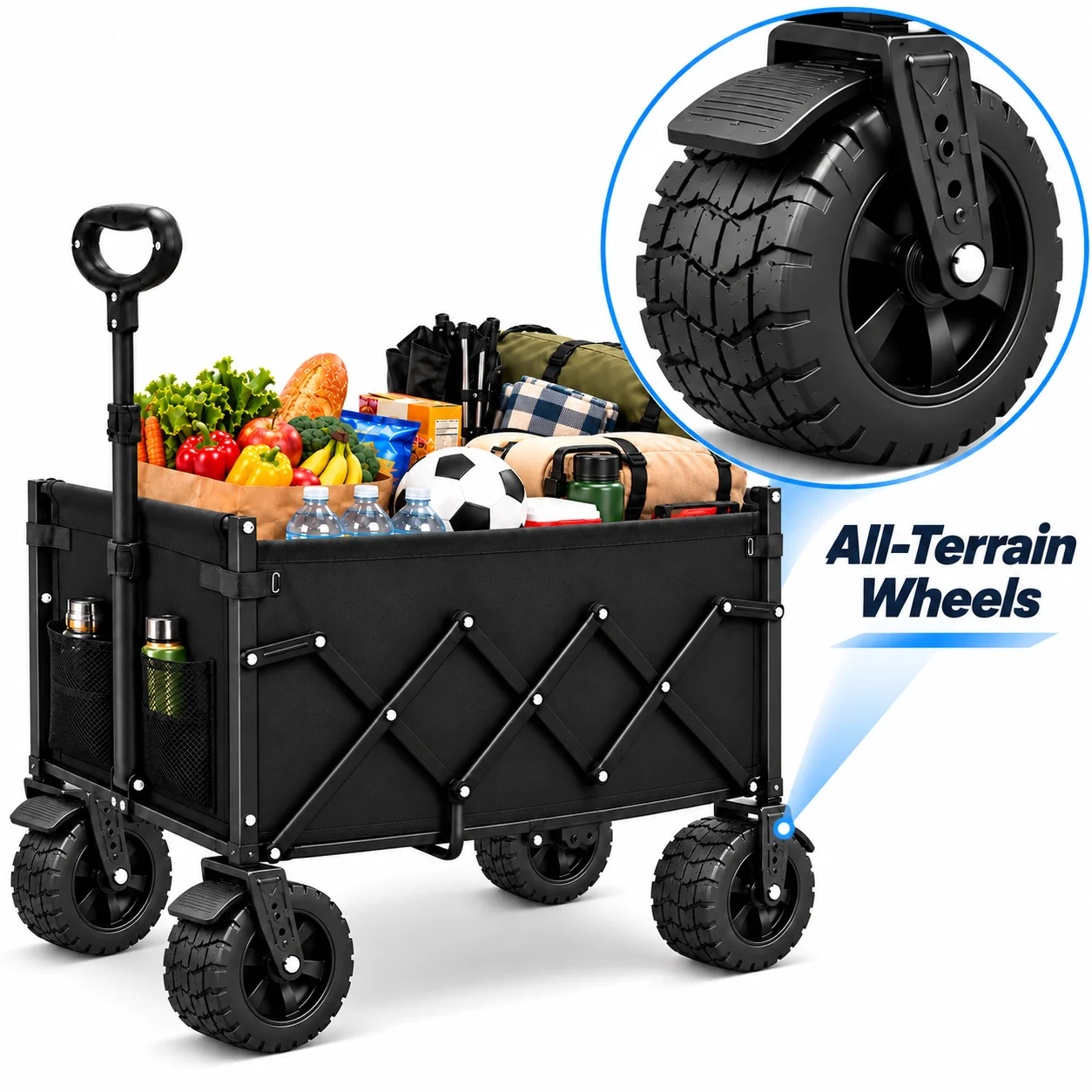 739/600/375LBS Heavy Duty Fold - Outdoor Camping Trolley 评论和价格