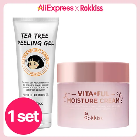 록키스 비타풀 약산성 수분크림 120g, 1개입+티트리 필링젤 1개입