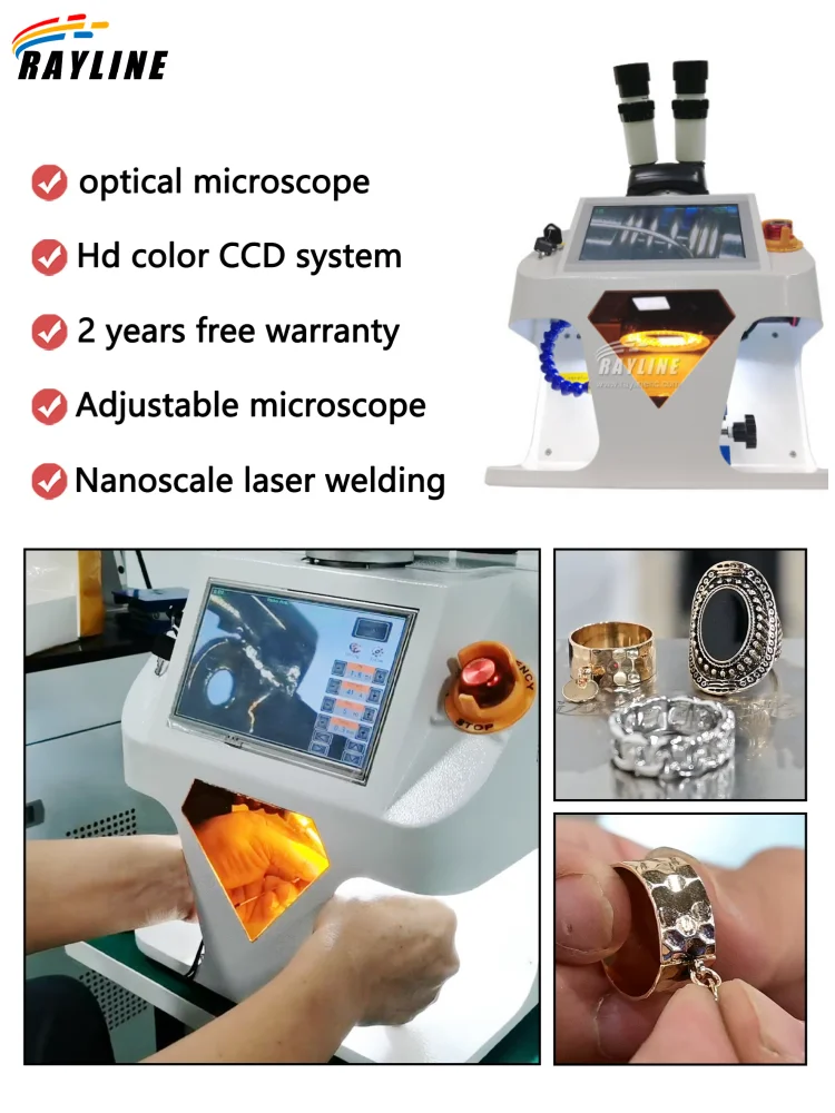 Mini Jewelry Welding Machine 60W/100W YAG Laser Spot Welder Laser Spot Soldering Welder for Gold Silver Ring Bangle Dental NEW