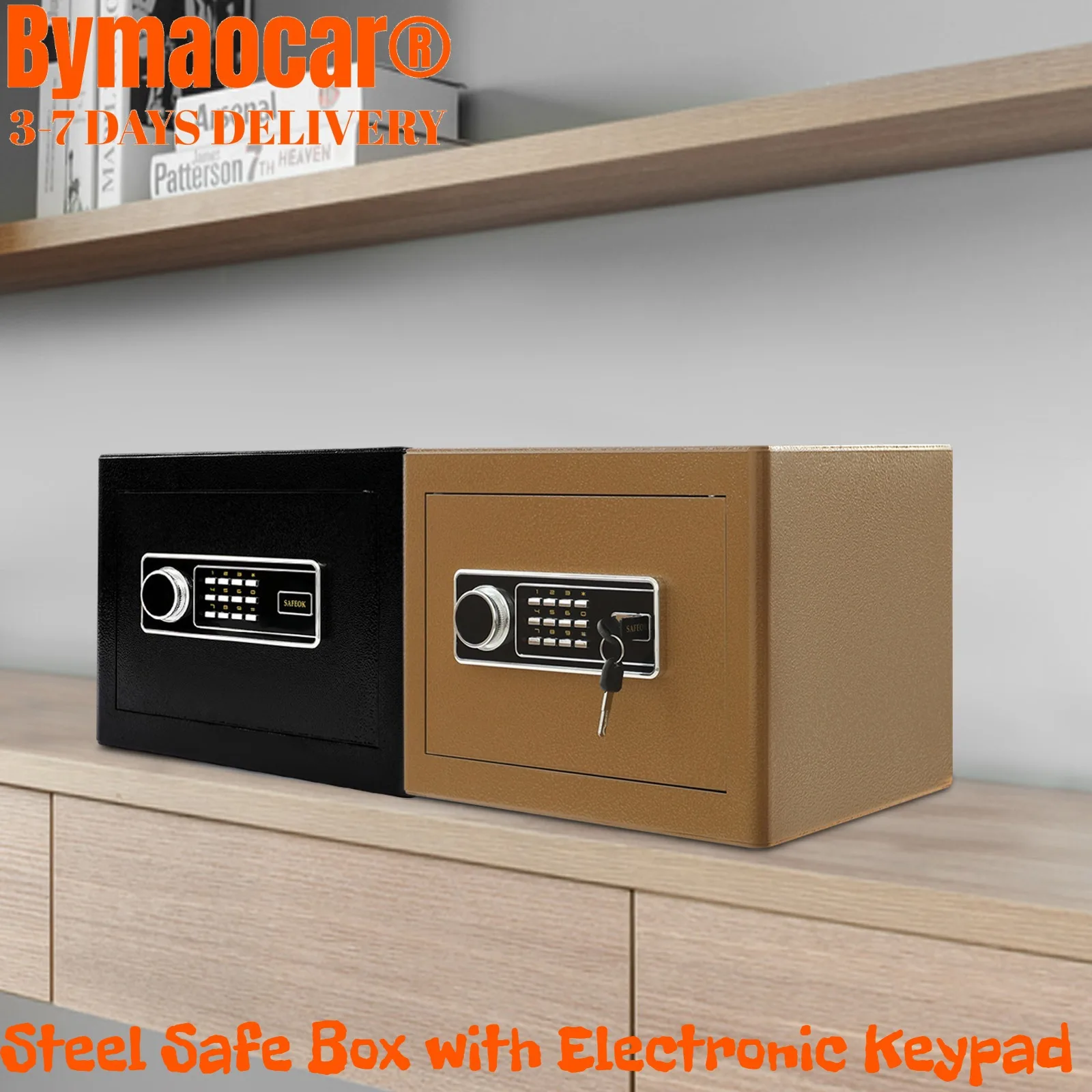 

Сейф Undercat 1.3 куб. фута, цифровой, для дома, с внутренней LED-подсветкой, системой сигнализации, ключами, съемной полкой, стальной.