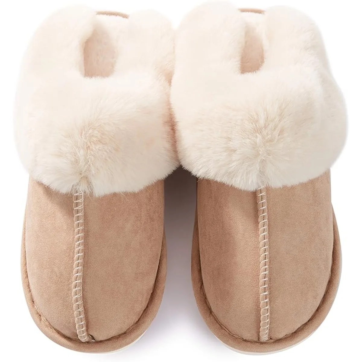 

Womens Slipper with Memory Foam Fluffy Soft Warm Slip On House Slippers Anti-Skid Cozy Plush for Indoor Outdoor