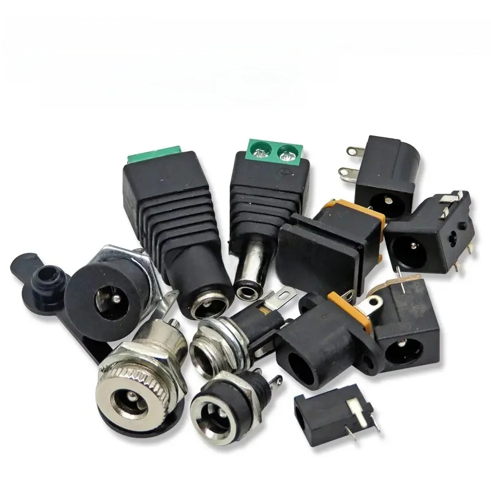 5-10 pièces DC005 DC099 DC012 DC022 mâle femelle prise d'alimentation cc 5.5x2.1MM 5.5*2.5MM Jack adaptateur connecteur prise CCTV 5.5x2.1 5.5x2.5