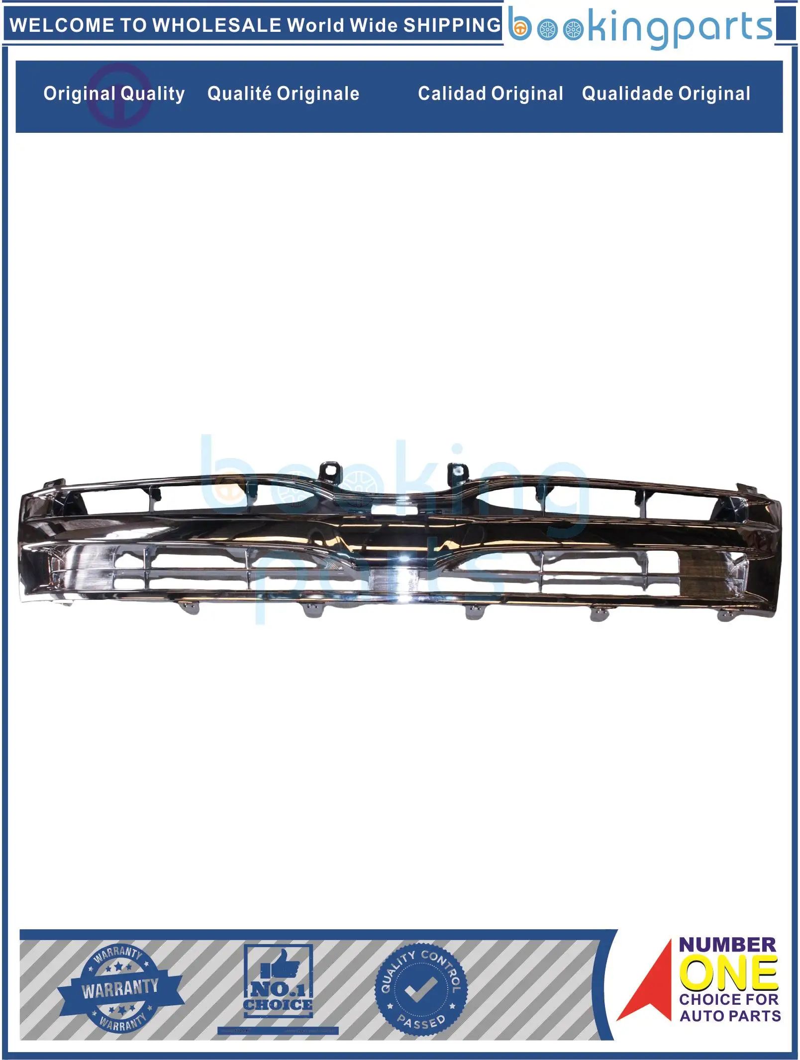 GRI38449(CHROME), Grille For TOYOTA HAICE 2010 FULL CHROME/[BROAD 1880MM]