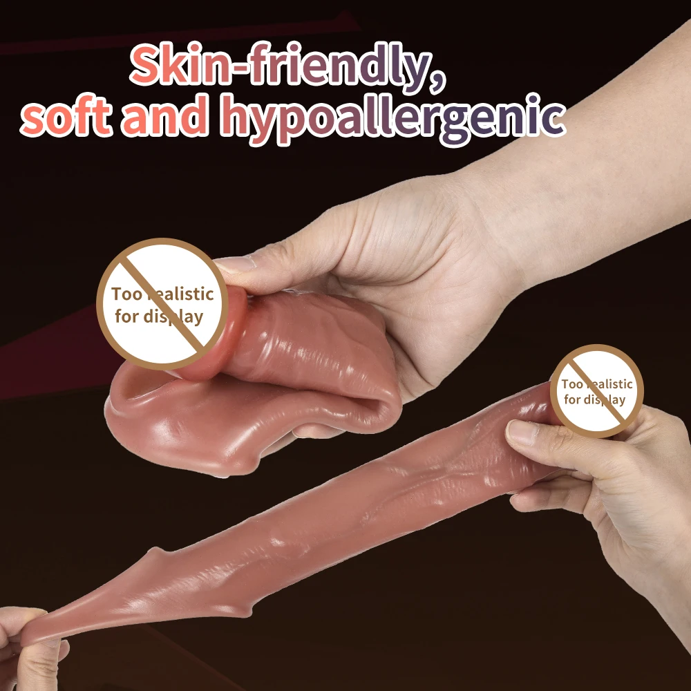 Realistic Penis Extension Cock Sleeve Reusable Penis Enlarger Delay Condoms For Men Dildo Enhancer Couple Flirting Sex Toys