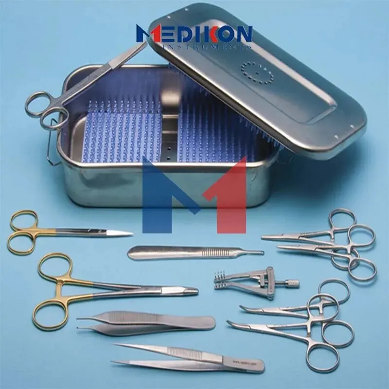 

12 pieces German Quality Exotic Animal Surgical Kit surgery pet veterinary spy instruments animal hospital Retractor Hartman set