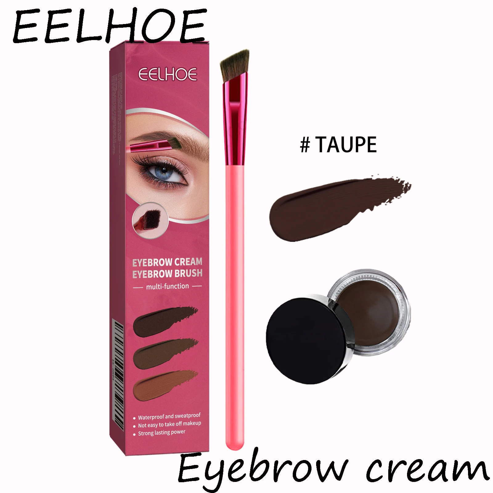 EELHOE アイブロウクリームセット 多機能ティントアイライナー 眉毛 防水 長持ち アイメイク リアルな眉メイクセット