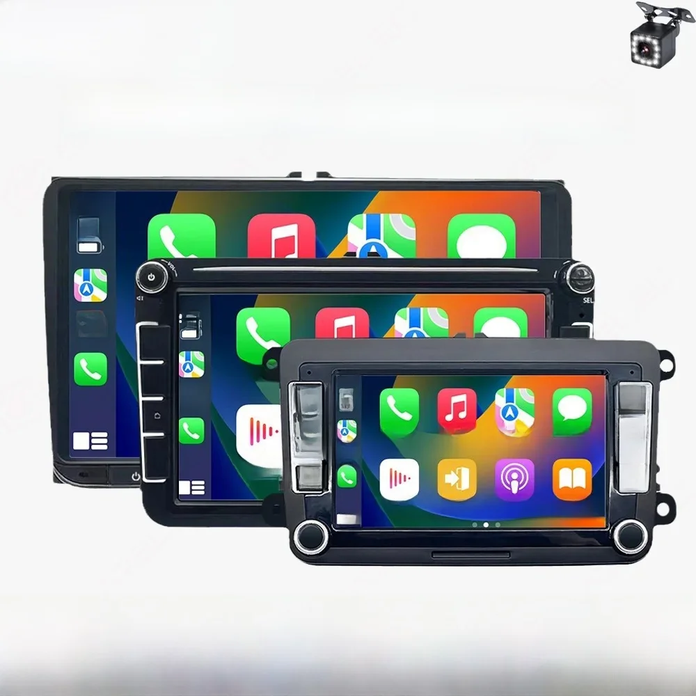 GEARELEC 2 Din Android autoradio multimediaspeler 7,9 inch Carplay scherm voor VW Volkswagen Skoda Golf 5 6 Touran Passat B6 - afbeelding 2