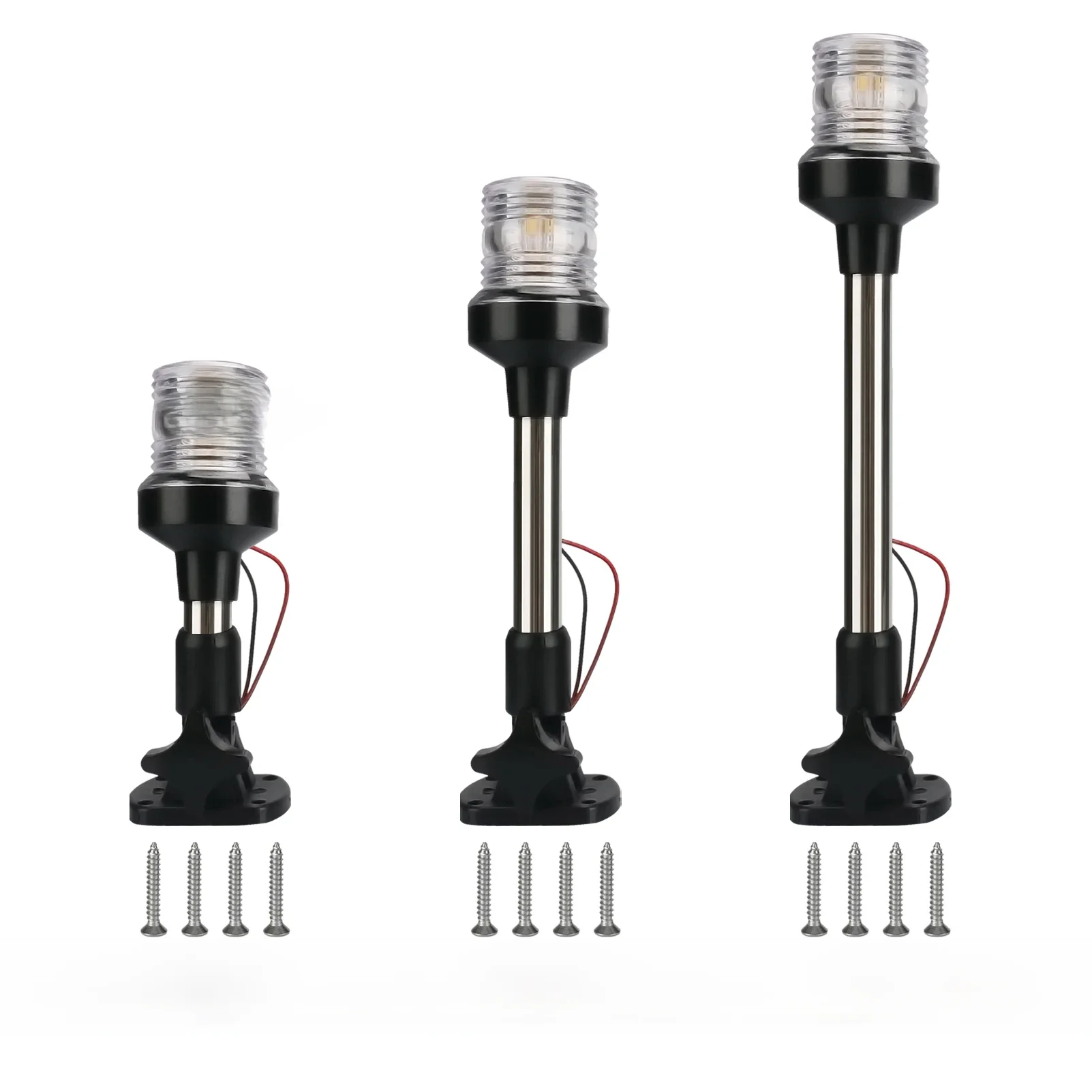 LED-opklapbaar ankerlicht, zeilsignaallamp voor marine, bootaccessoires, 12-24V - afbeelding 2