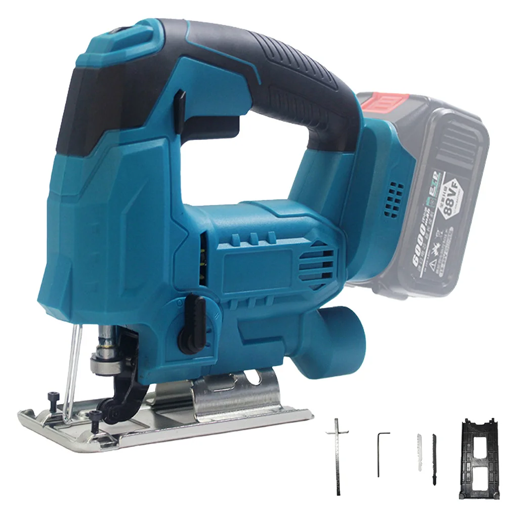 2800RPM Blade Quick Change Cordless Electric Saw Woodworking Tool for 18V Makita Battery 6 gear 65mm LED Light Guide