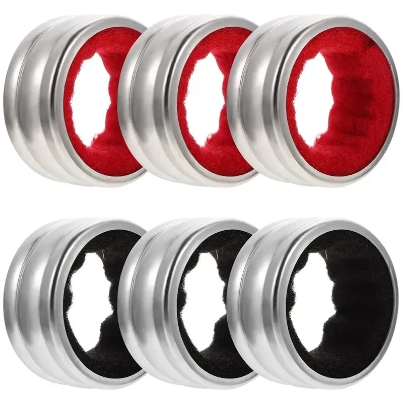 Colliers de bouteille de vin en acier inoxydable, anneau d'égouttement doublé de velours, Anti-débordement, collecteur d'égouttement de vin pour la maison, Bar, Restaurant, fête en plein air